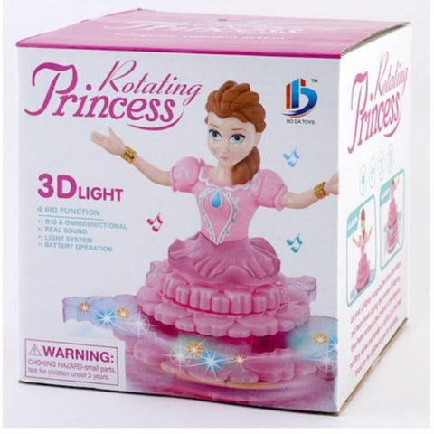 Rotating Princess Dancing with music & light Doll