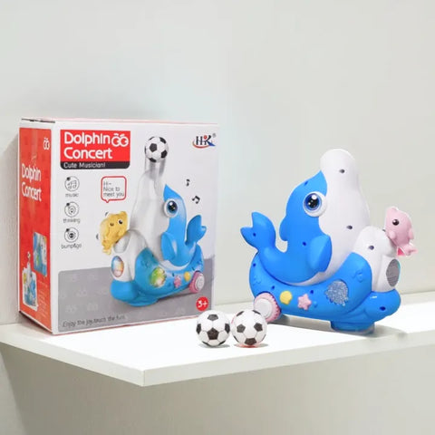 Blowing Ball Dolphin Toy for Kids