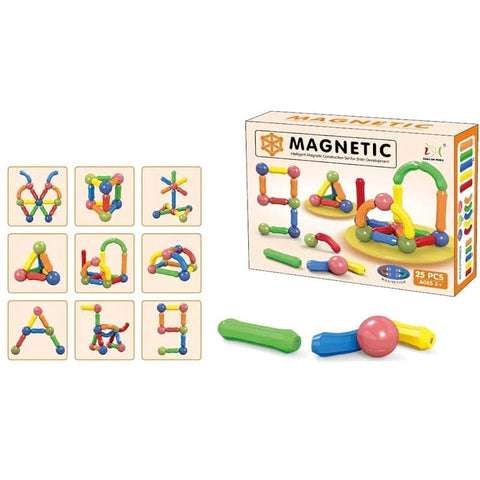 25 PCS Magnetic Sticks Educational Toy