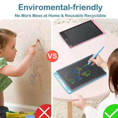 12-Inch LCD Writing Tablet – Reusable Color Screen Drawing & Writing Pad