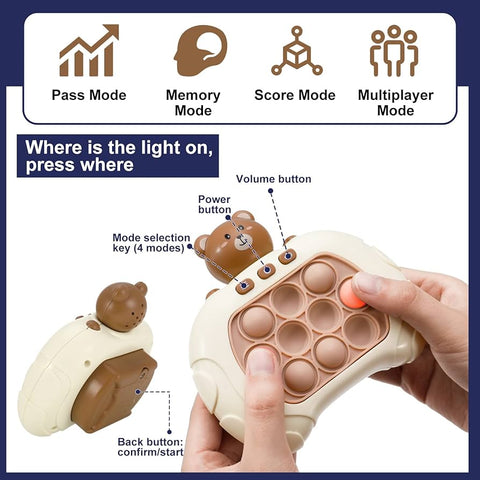 Bear Pop Fidget Toy Game – Stress Relief & Fun!