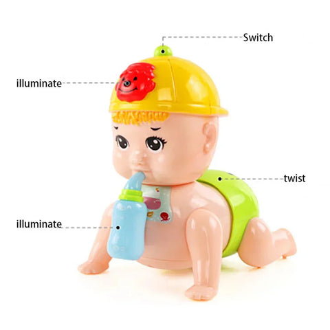 Musical Baby Crawling Toy with 3D Lights & Music Toys for Kids and Babies