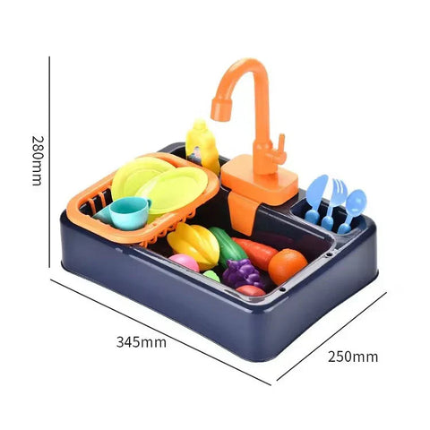 Kids Kitchen Sink Toy – Electric Pretend Play Set