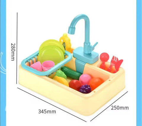Kids Kitchen Sink Toy – Electric Pretend Play Set