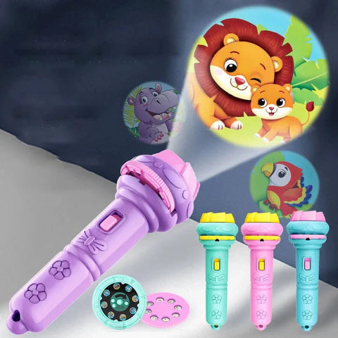 Projector Flashlight Torch for Kids – 3 Reel with 24 Fun Random Images Box Pack