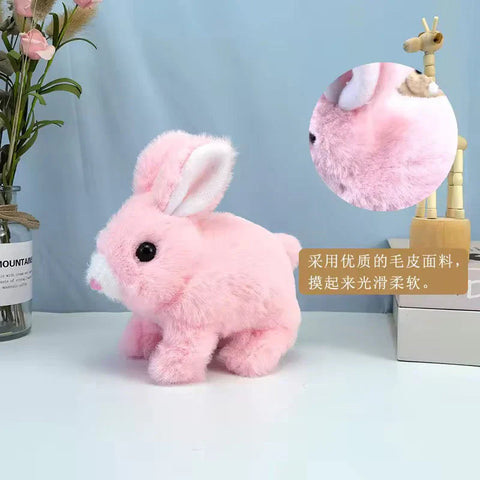 Bunny Rabbit Toy with Walking & Sound, Available in 4 Colors