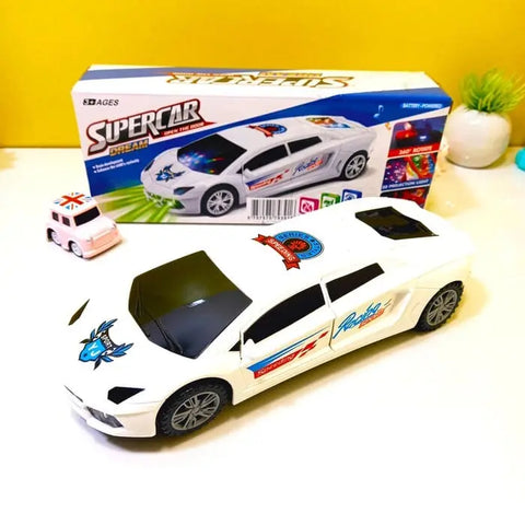 Super Amazing 3D lightening Moving & Revolving Car