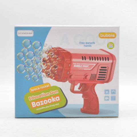 Space Rocket Bazooka Bubble Gun Toy 32 Holes