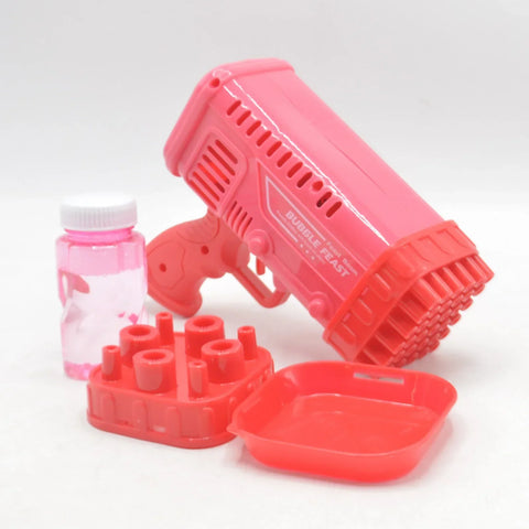 Space Rocket Bazooka Bubble Gun Toy 32 Holes