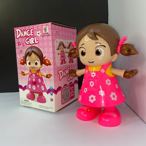 Music Baby Reborn Doll, Musical Flash Light Baby Doll, Dancing Girl Toy with 3D Lights Music