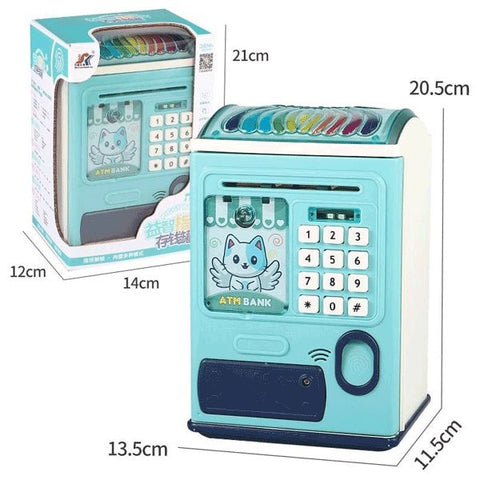 Money Box for Kids,Piggy Bank, Electronic ATM Machine