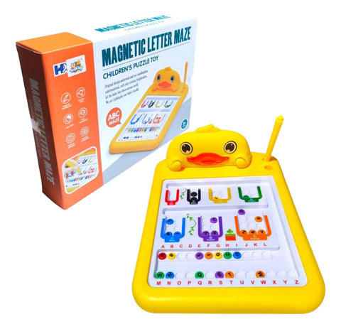 Magnetic Letter Maze Duck Style