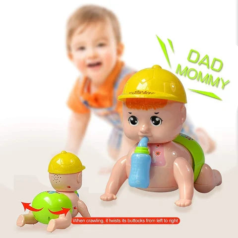 Musical Baby Crawling Toy with 3D Lights & Music Toys for Kids and Babies