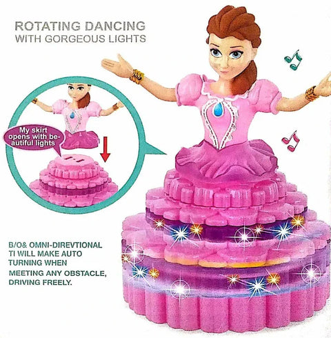 Rotating Princess Dancing with music & light Doll
